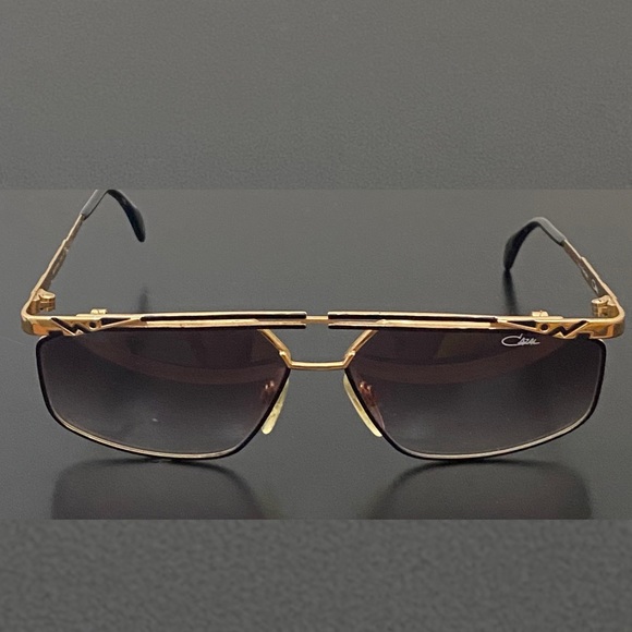 Rare Vintage CAZAL 966 302 Black & Gold Metal Frame UV Protection Sunglasses - Picture 4 of 16